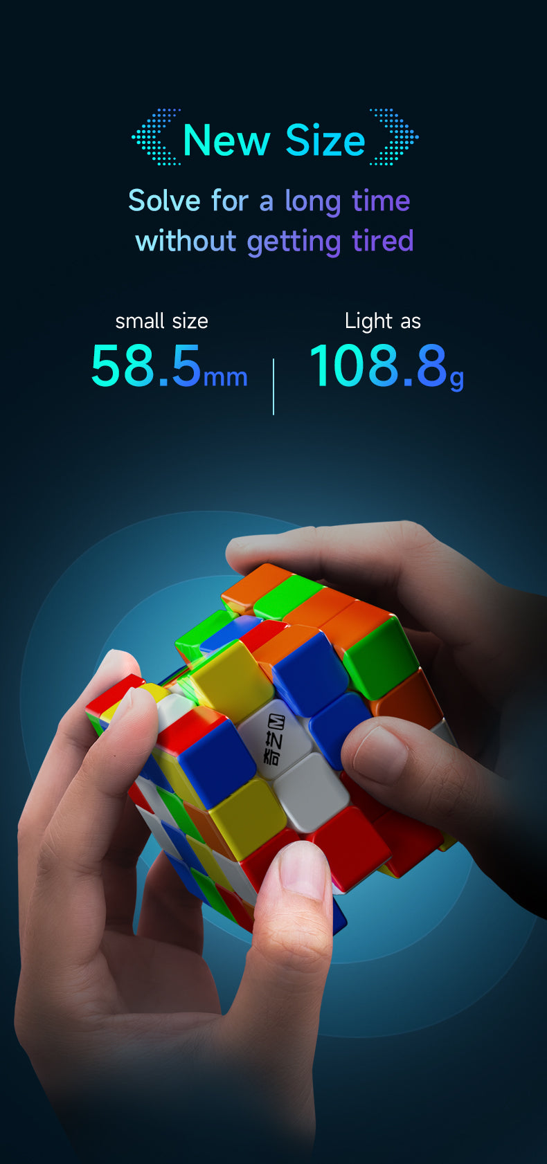 QiYi M Pro 4x4 – Magnetic Speedcube (Stickerless, 58.5 mm)