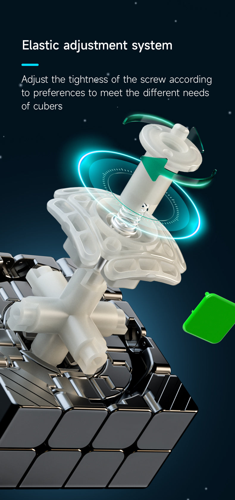 QiYi M Pro 4x4 – Magnetic Speedcube (Stickerless, 58.5 mm)