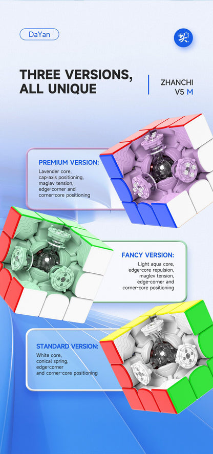 DaYan ZhanChi V5 M 3x3 Premium (Supreme Version) – MagLev Speedcube with Ball Core &amp; UV Coating