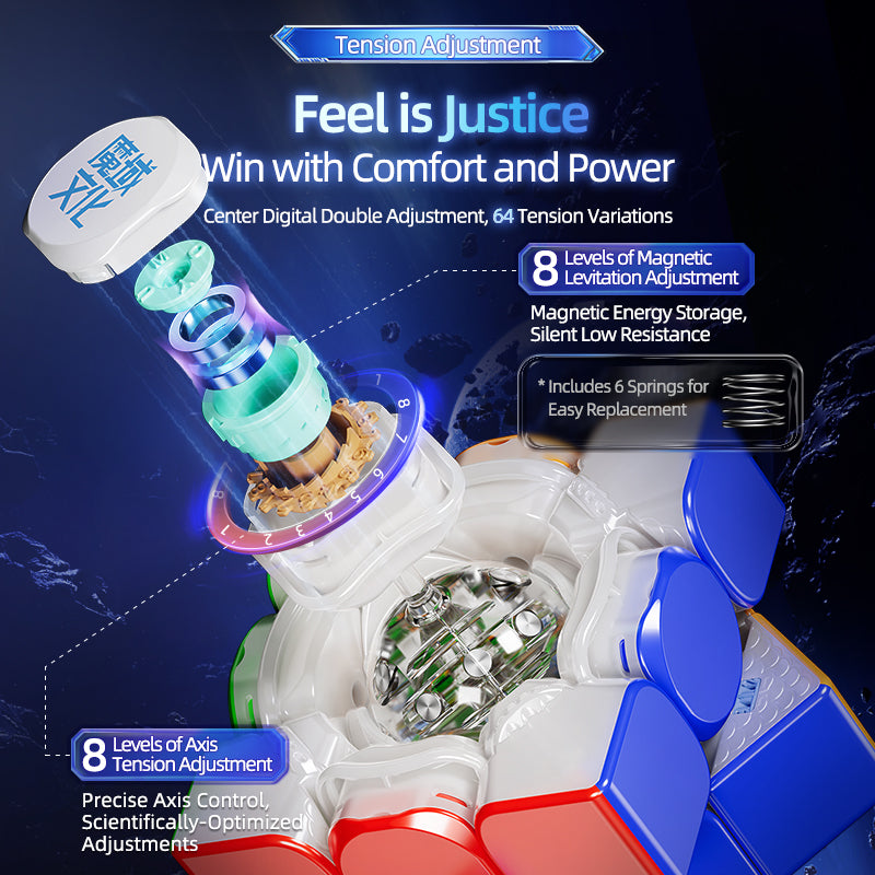 MoYu Super WeiLong V2 AI Maglev Gyroscope UV – Smarter 3x3 Speedcube with app tracking &amp; AI support